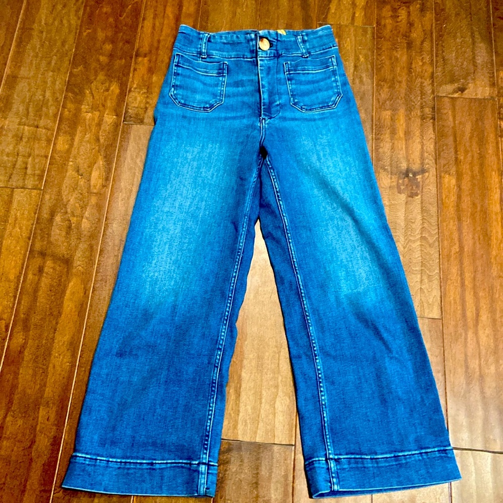 Anthropologie Maeve The Colette denim crop pants size 26